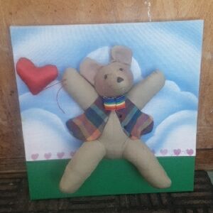 Colorful Teddy Bear Wall Art